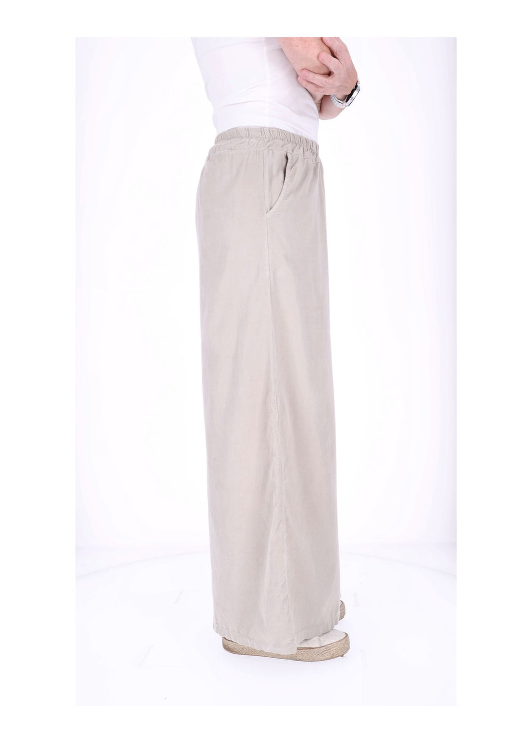 Hose Damen weites Bein Babycord