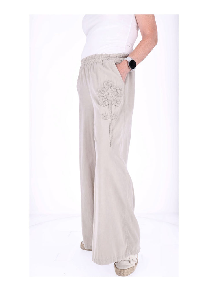 Hose Damen weites Bein Babycord