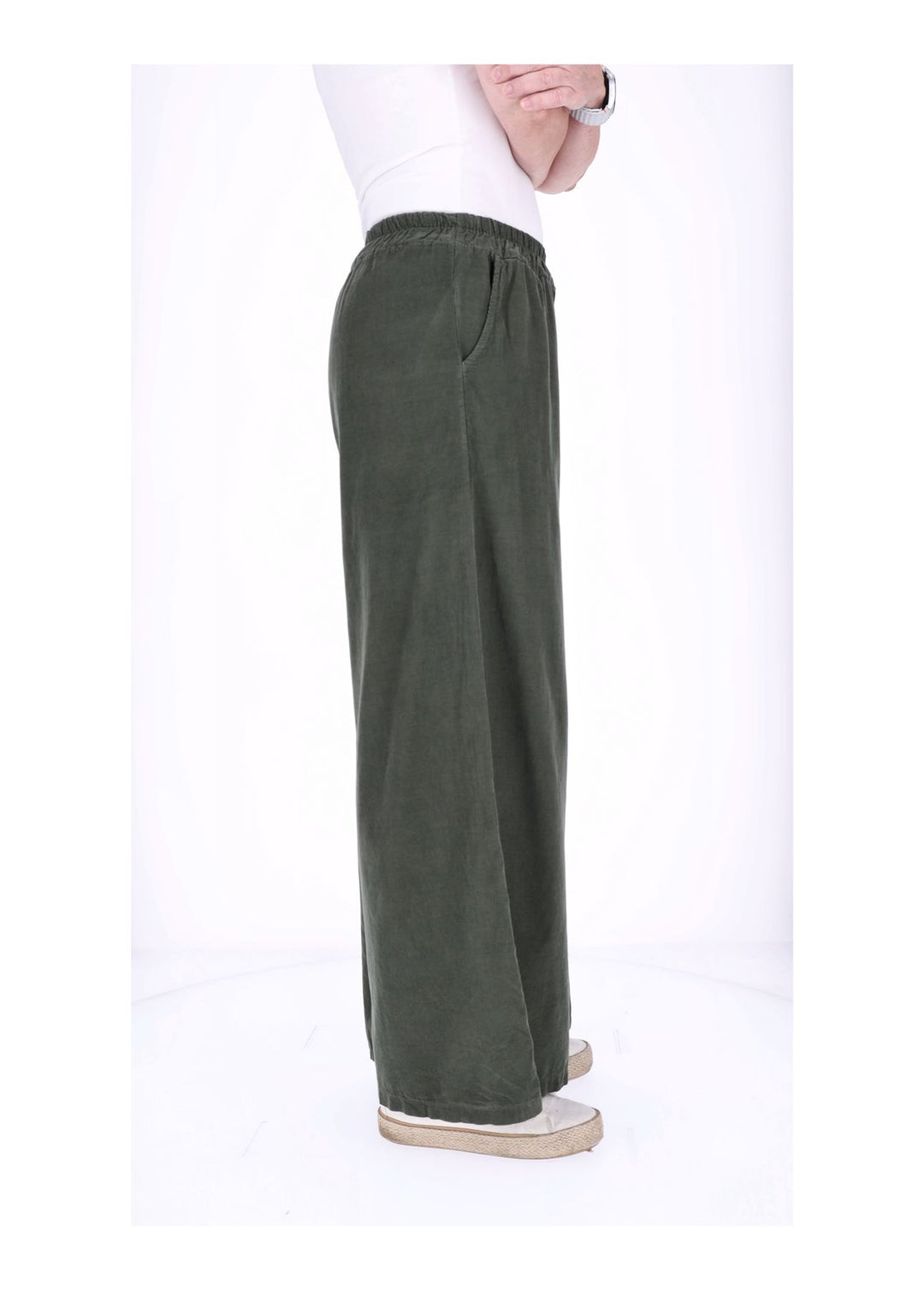 Hose Damen weites Bein Babycord