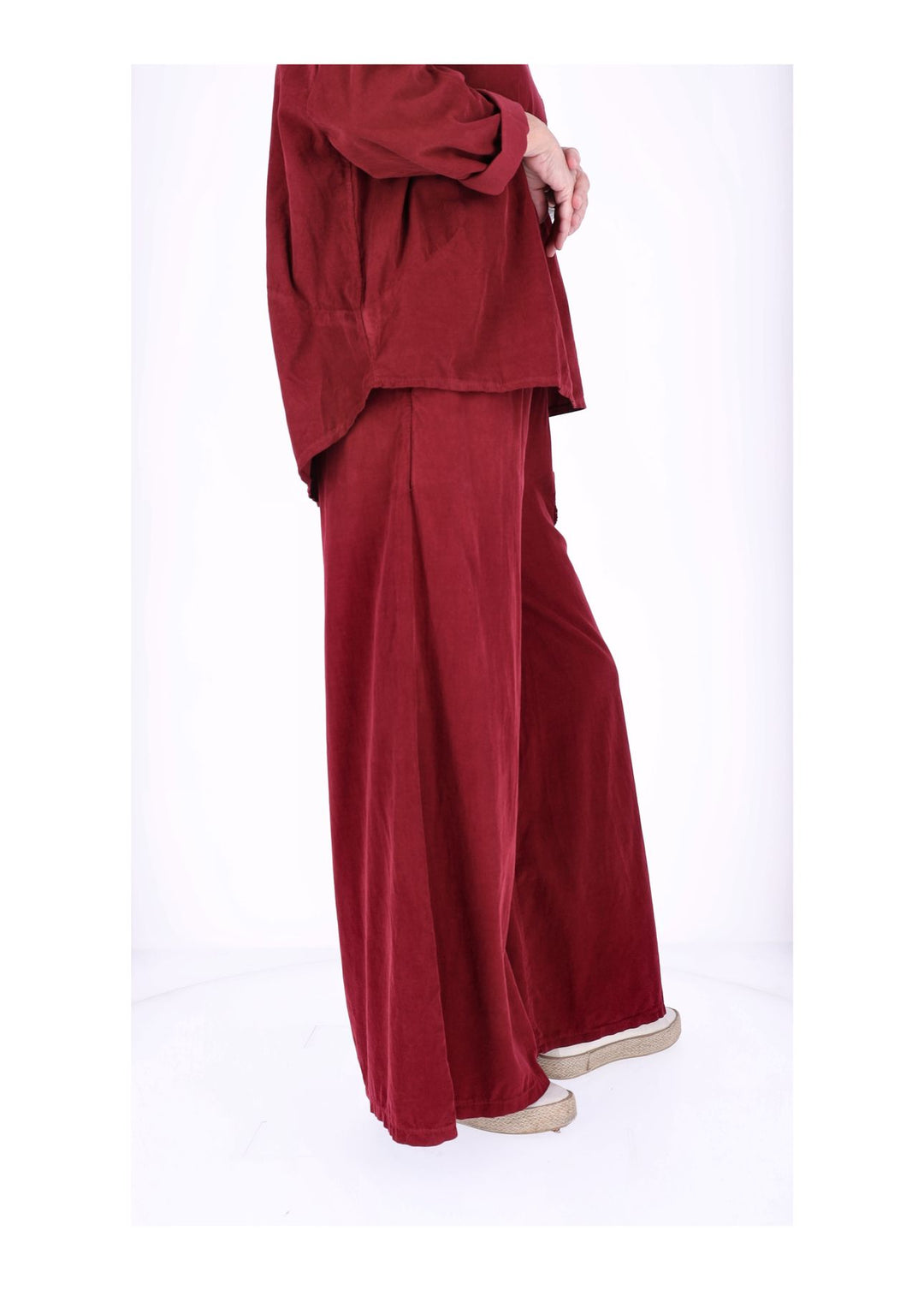 Hose Damen weites Bein Babycord