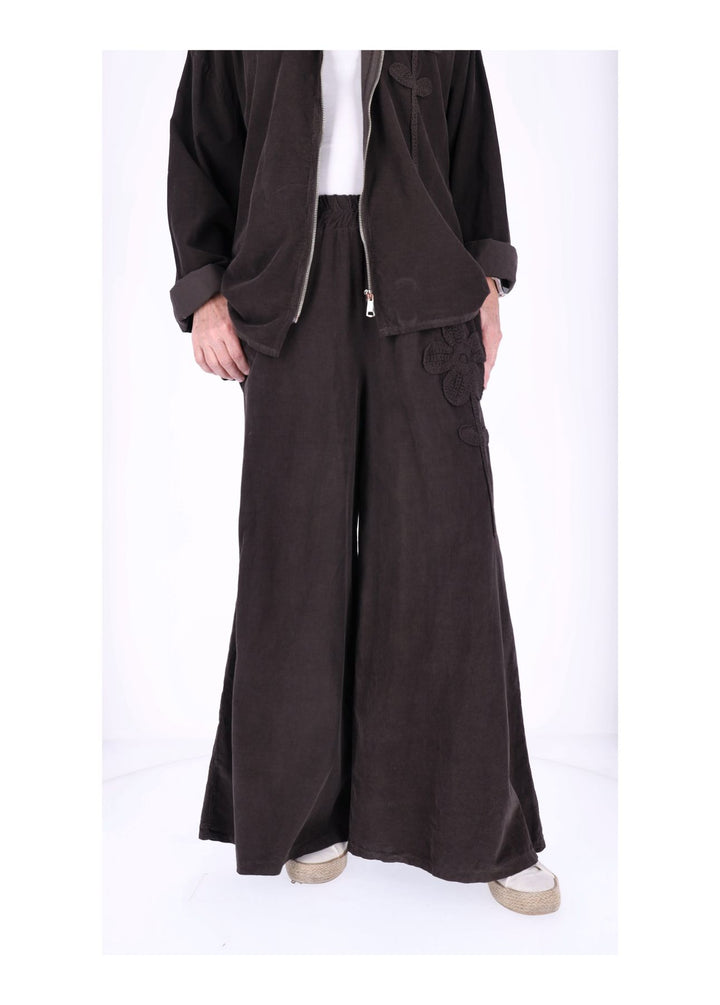 Hose Damen weites Bein Babycord