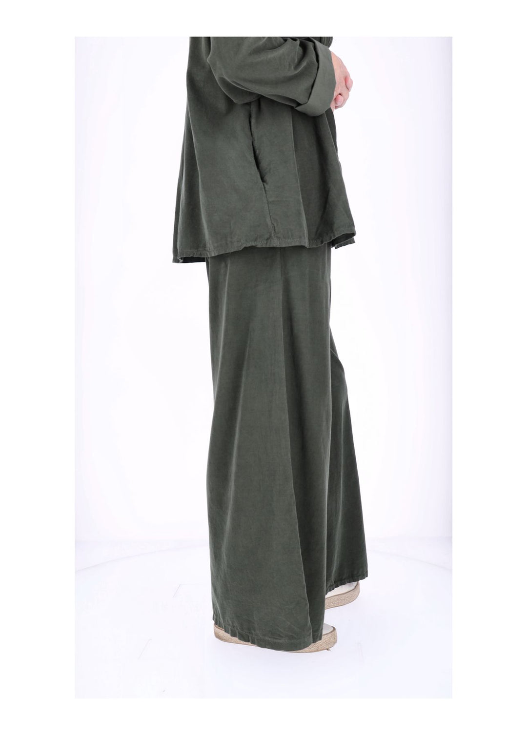 Hose Damen weites Bein Babycord