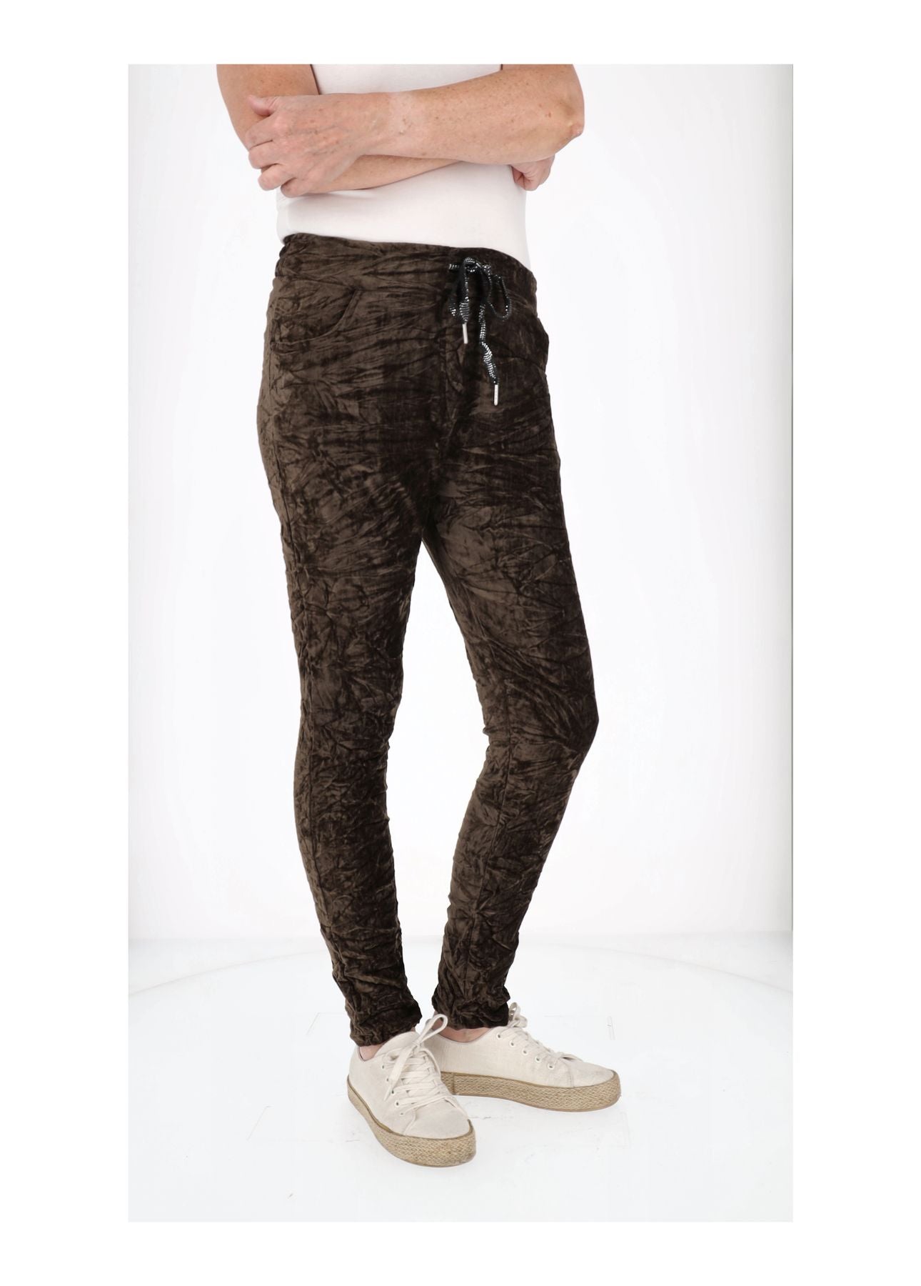 Schlupfhose Damen Samt