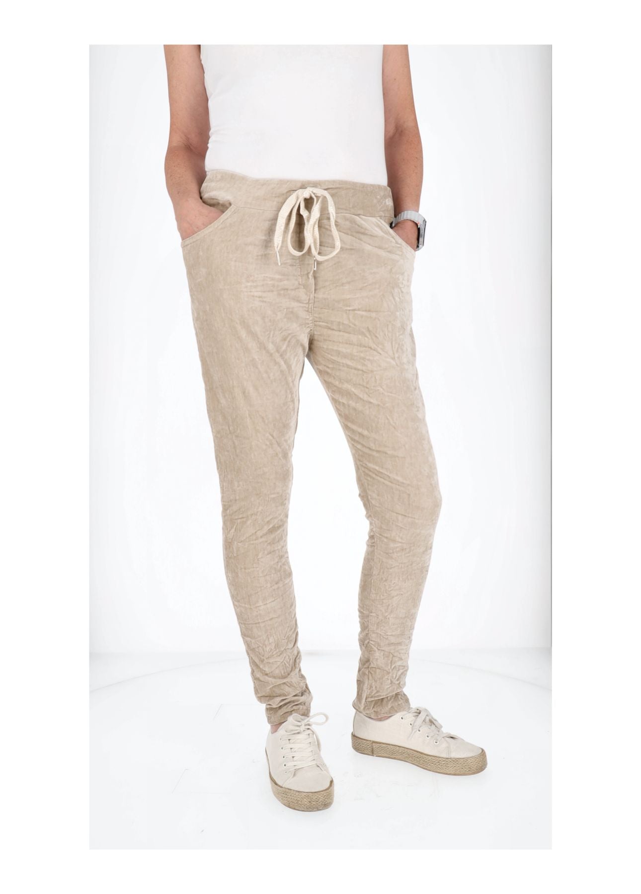 Schlupfhose Damen Samt