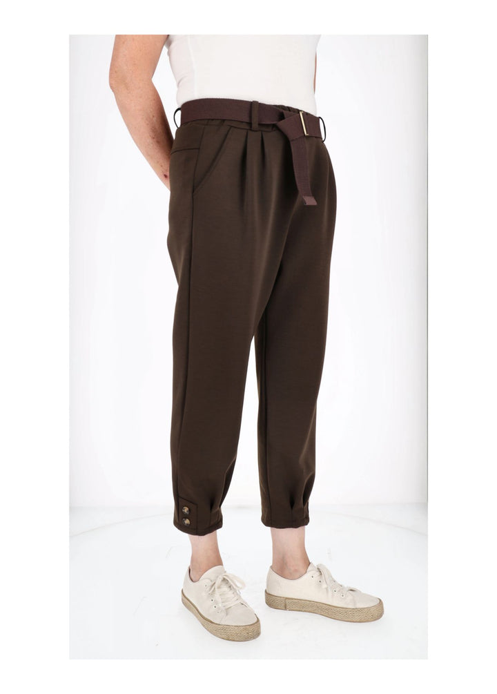 Hose Damen Sweatqualität Knöpfe