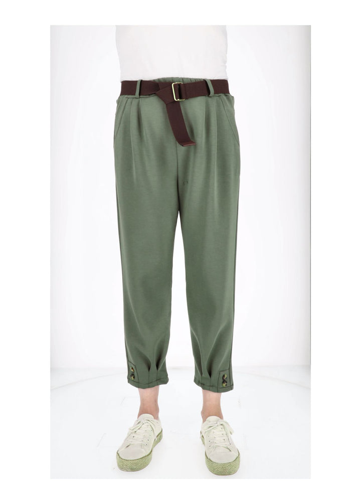 Hose Damen Sweatqualität Knöpfe