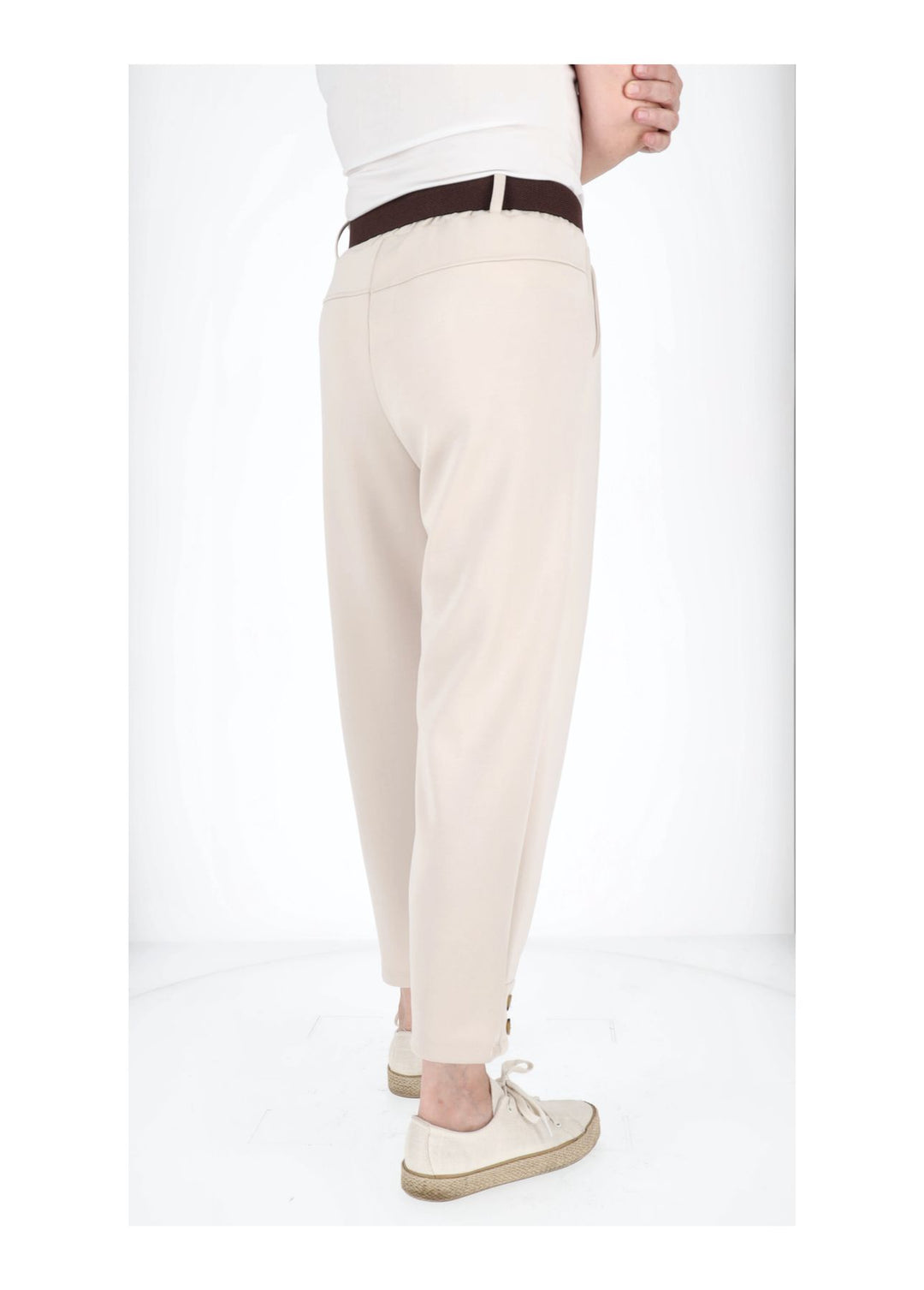 Hose Damen Sweatqualität Knöpfe