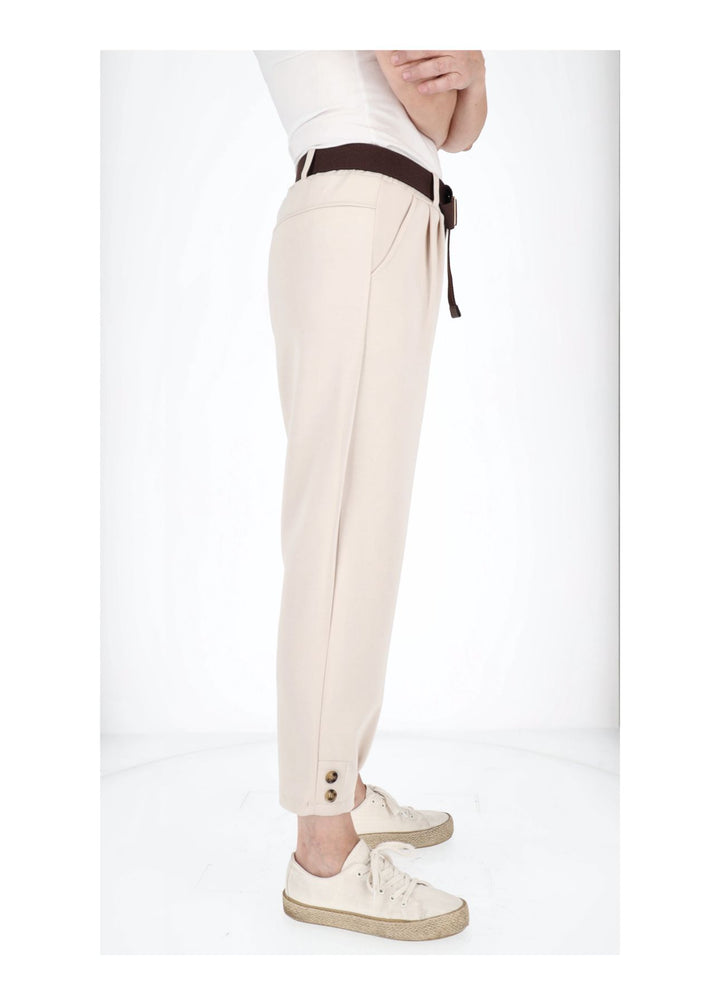 Hose Damen Sweatqualität Knöpfe