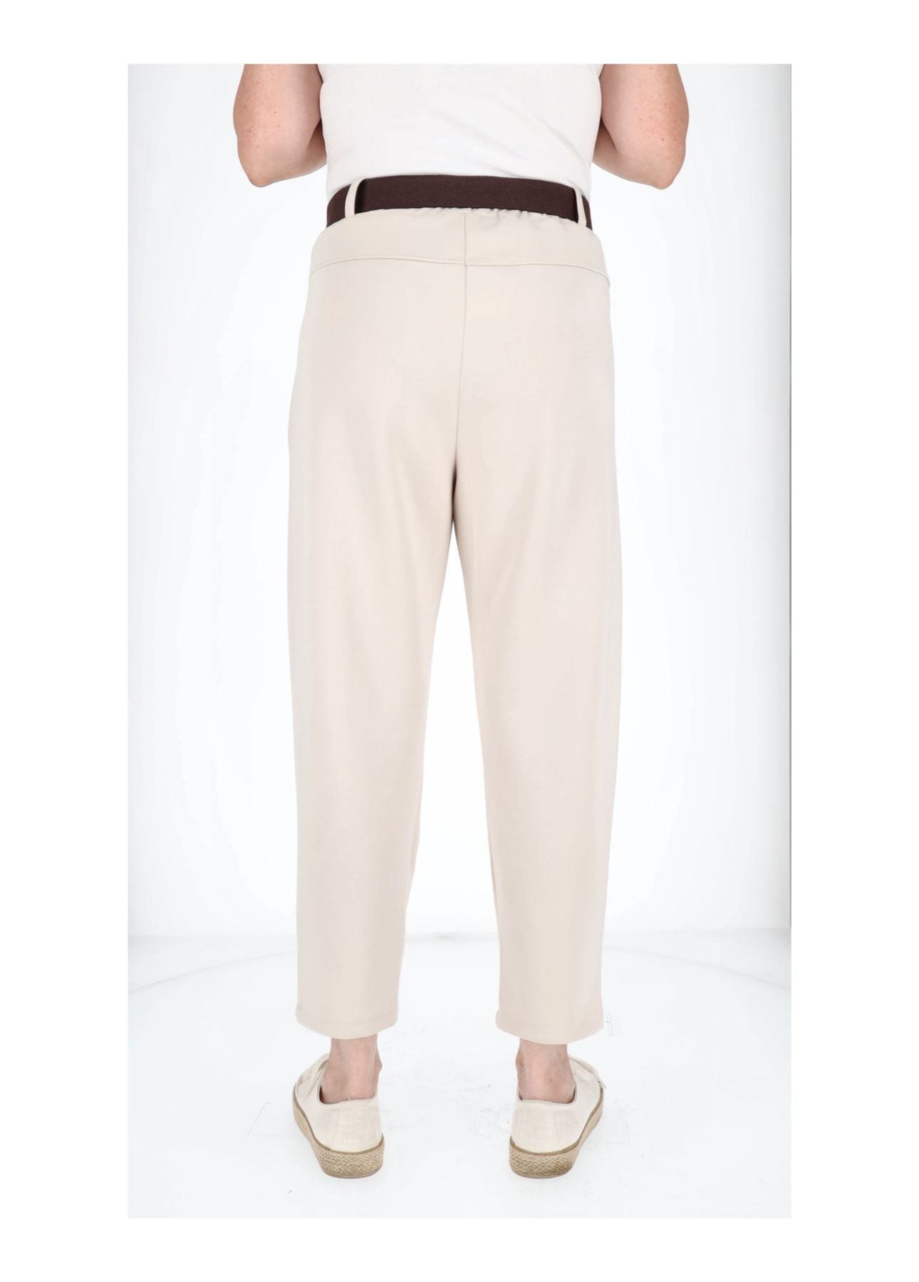 Hose Damen Sweatqualität Knöpfe