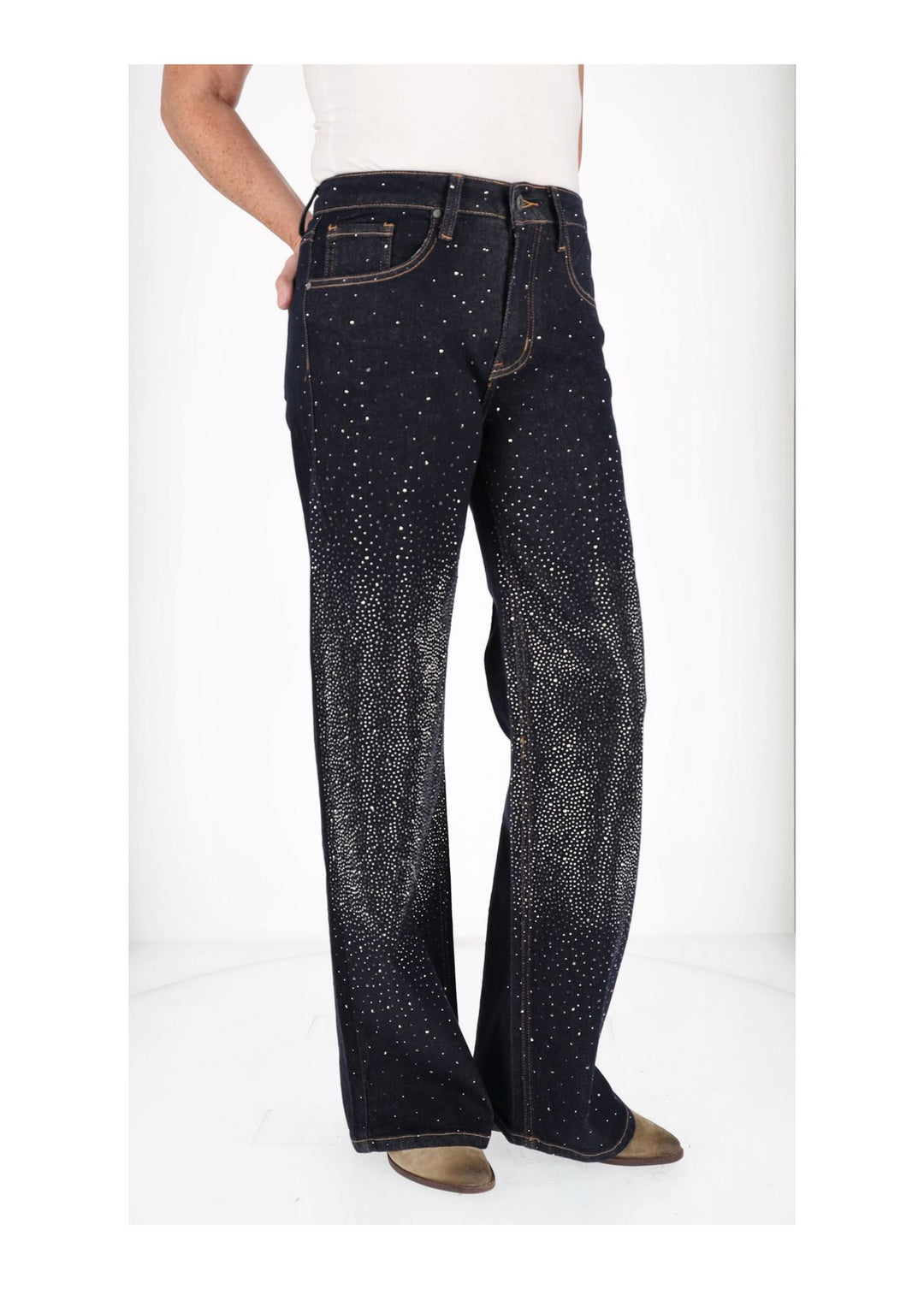 Jeans Damen Strasssteine