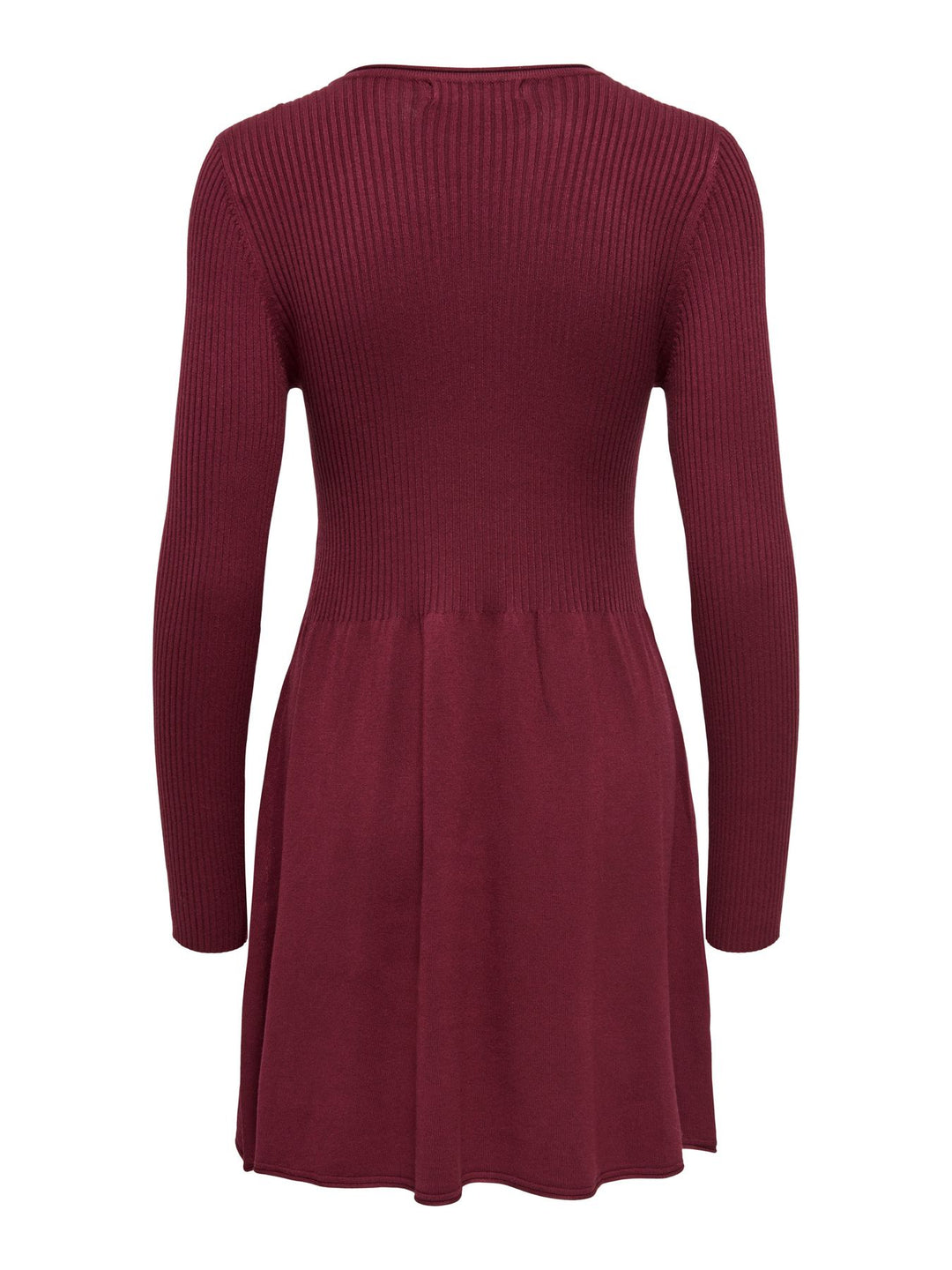Damen ONLALMA L/S O-NECK DRESS KNT NOOS Zinfandel