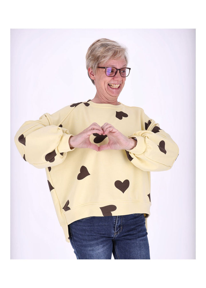 Sweatshirt Damen Herzen
