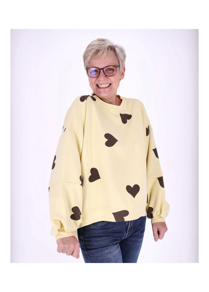 Sweatshirt Damen Herzen