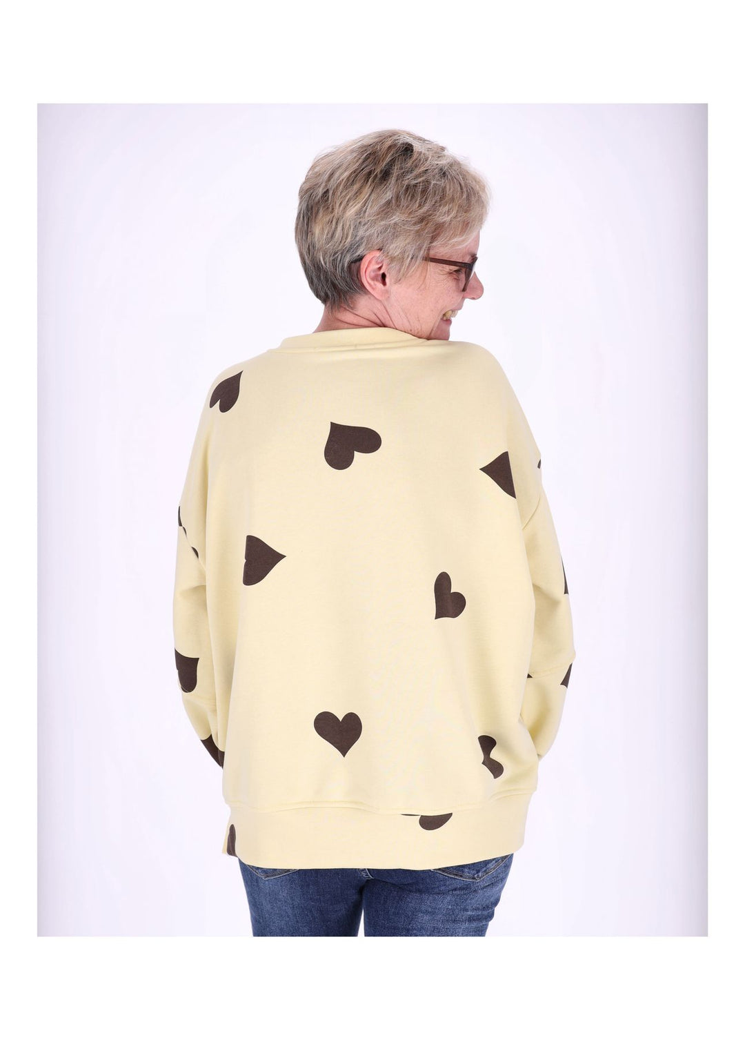 Sweatshirt Damen Herzen