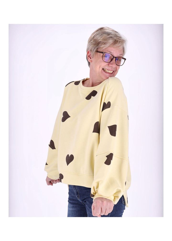 Sweatshirt Damen Herzen