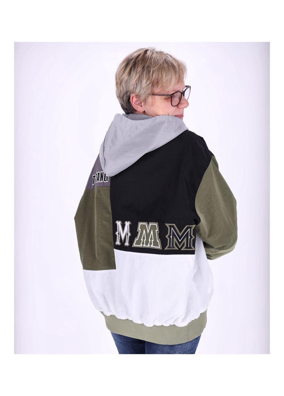 Jacke Damen Materialmix