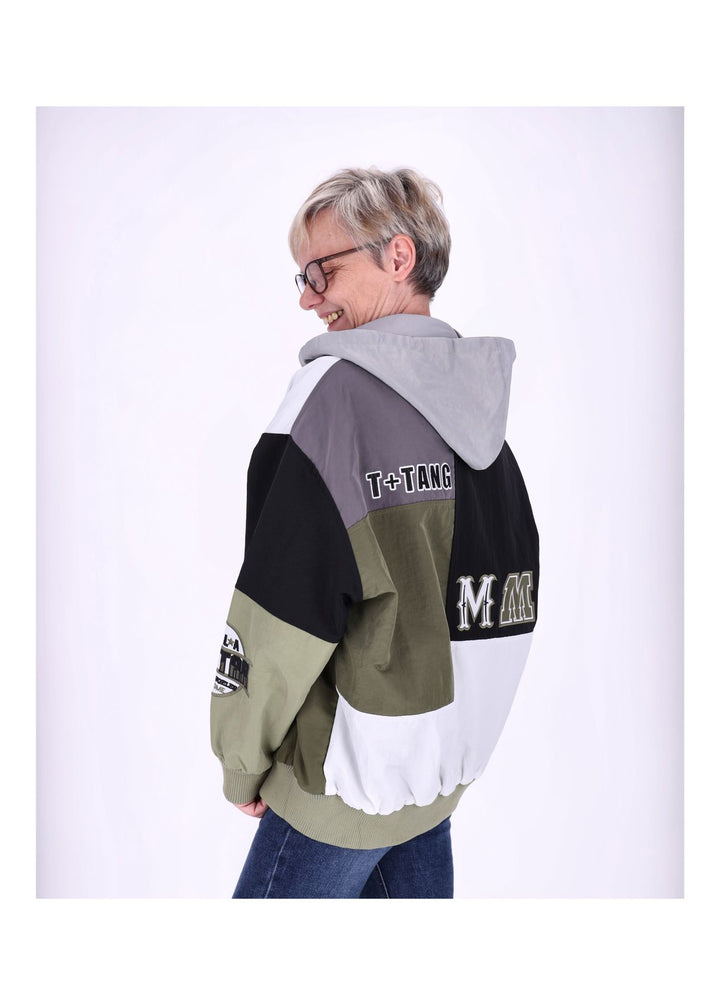 Jacke Damen Materialmix