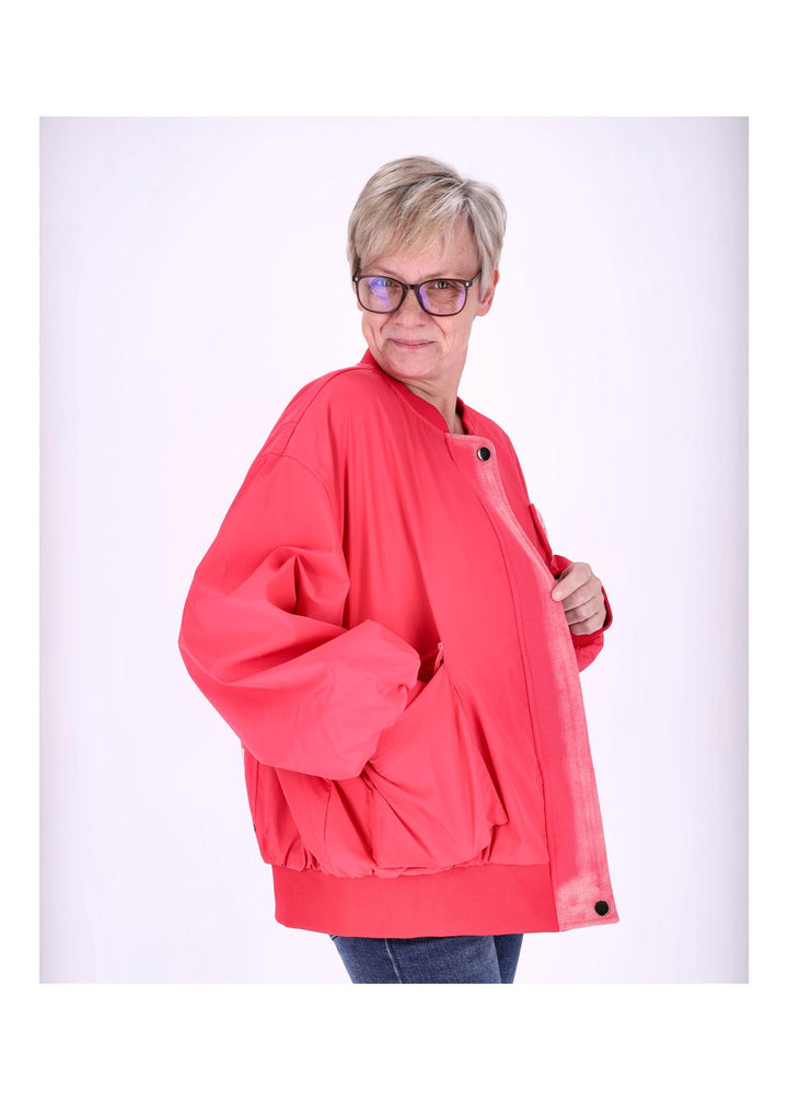 Blouson Jacke Damen Rückenprint