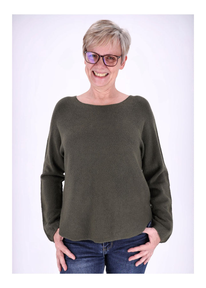 Damen Strickpullover Runhals