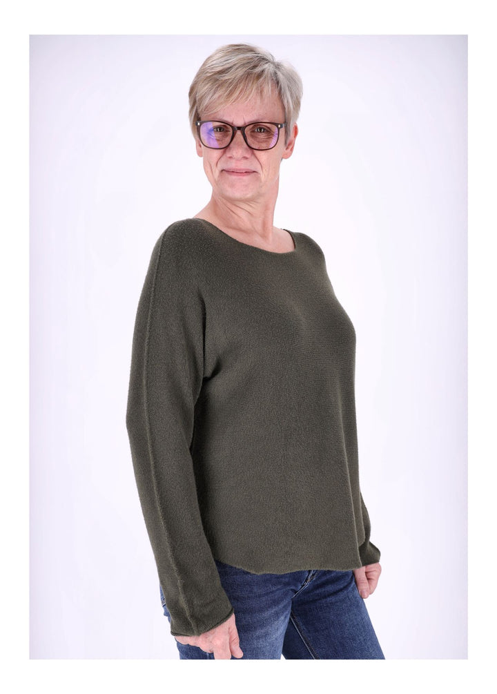 Damen Strickpullover Runhals