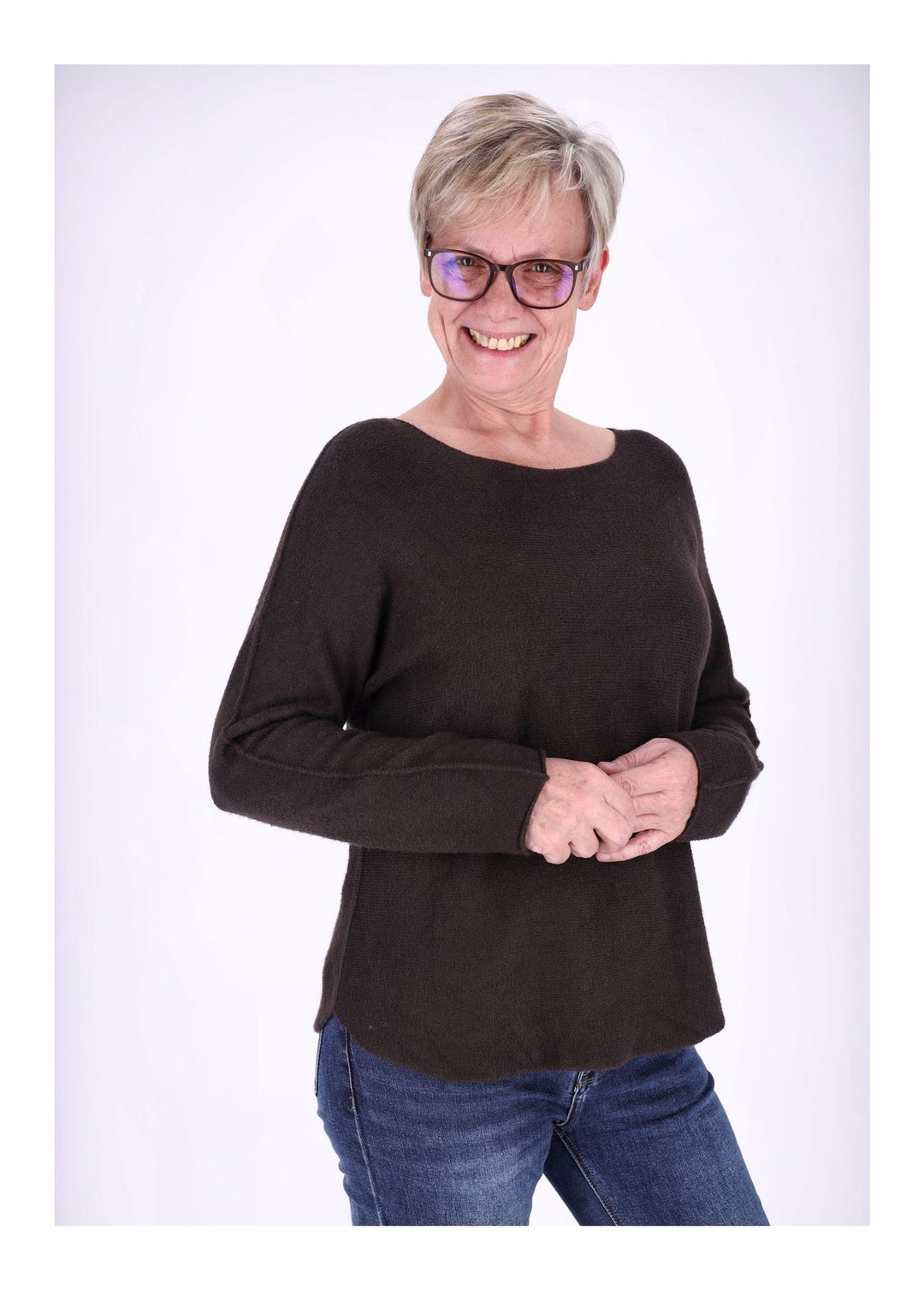Splash of Color Strickpullover Rundhals Damen