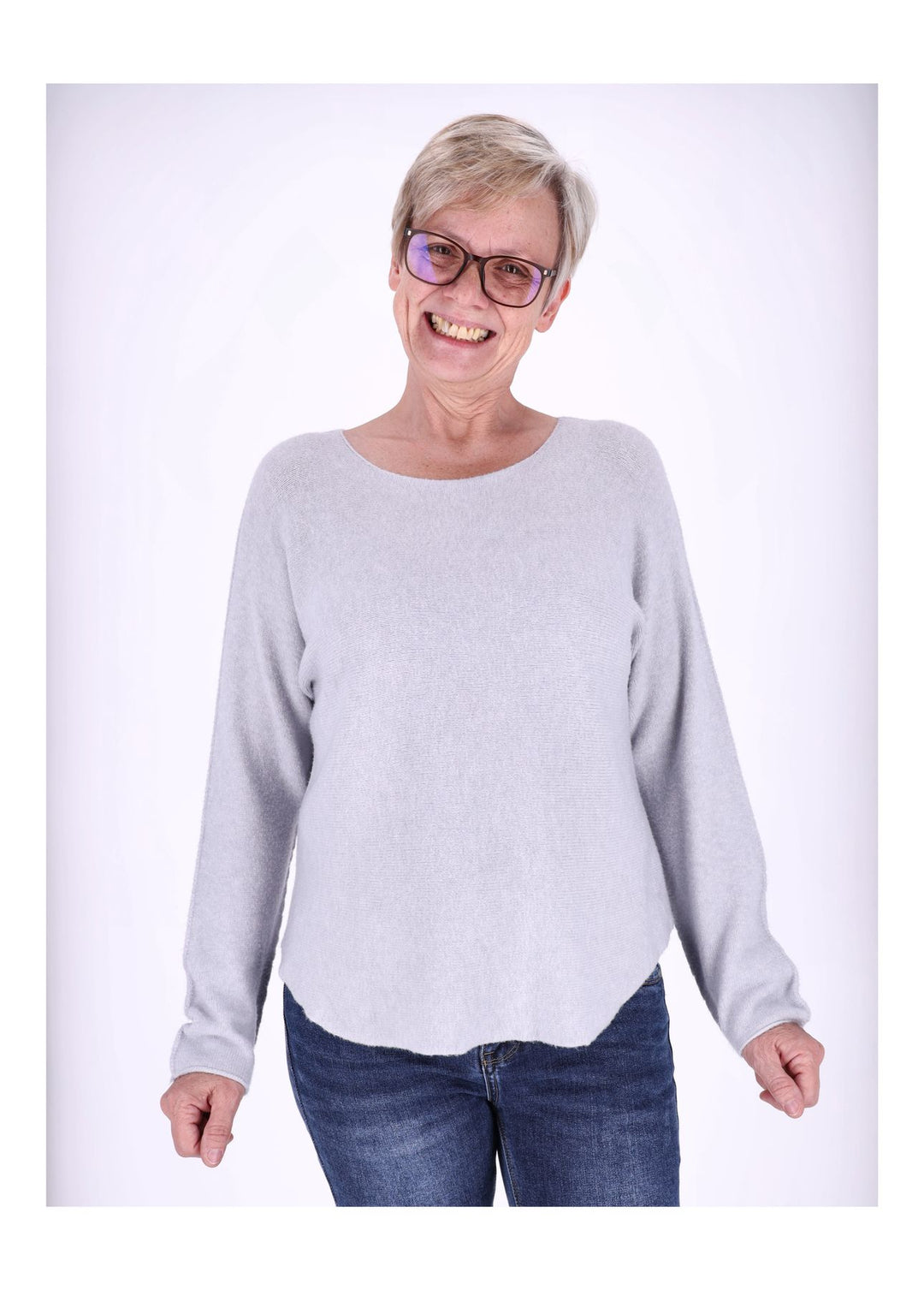 Splash of Color Strickpullover Rundhals Damen
