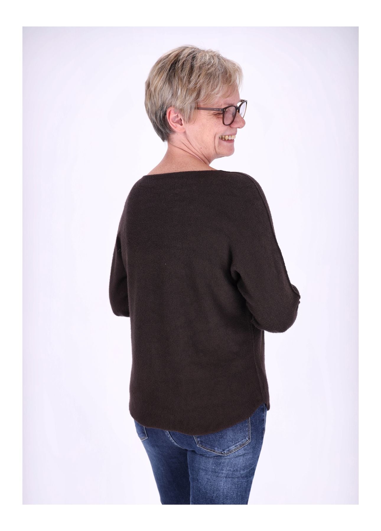 Damen Strickpullover Rundhals