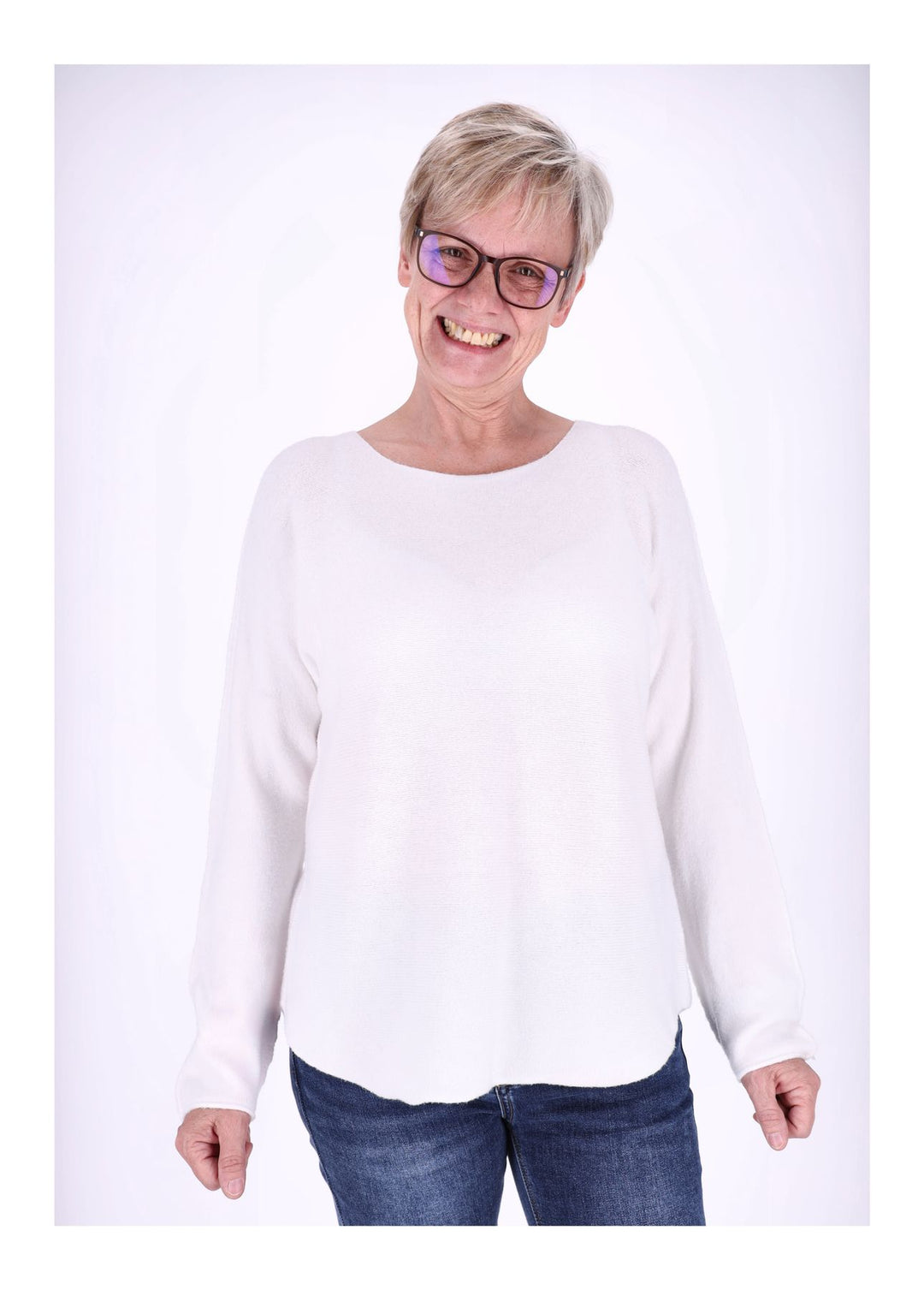 Splash of Color Strickpullover Rundhals Damen