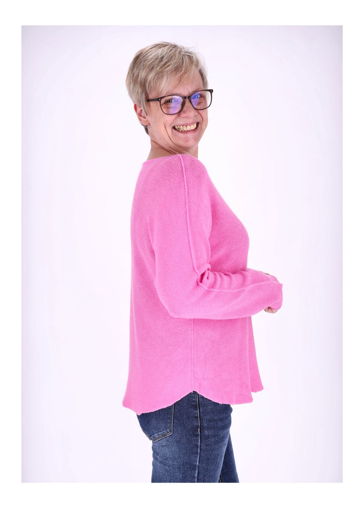 Splash of Color Strickpullover Rundhals Damen