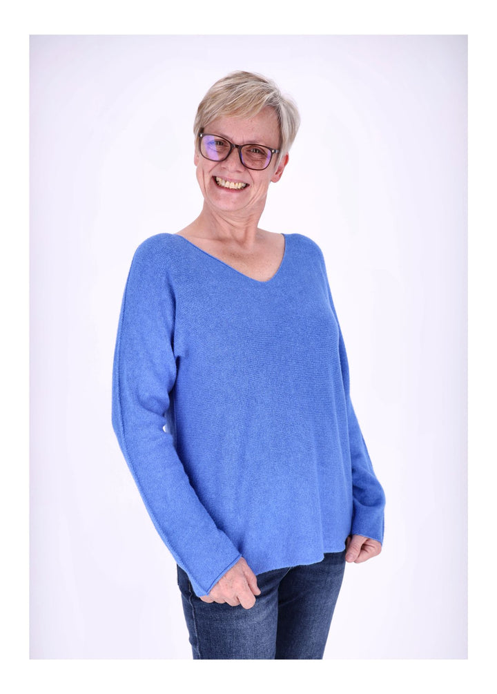 Damen Strickpullover V-Ausschnitt