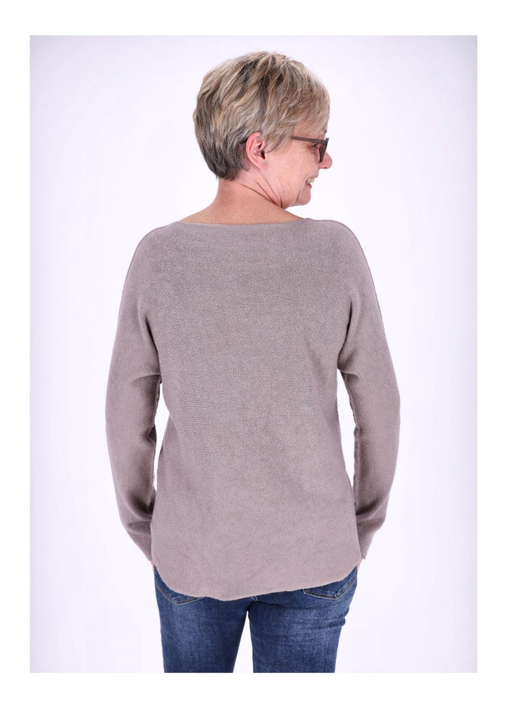 Damen Strickpullover V-Ausschnitt Fango