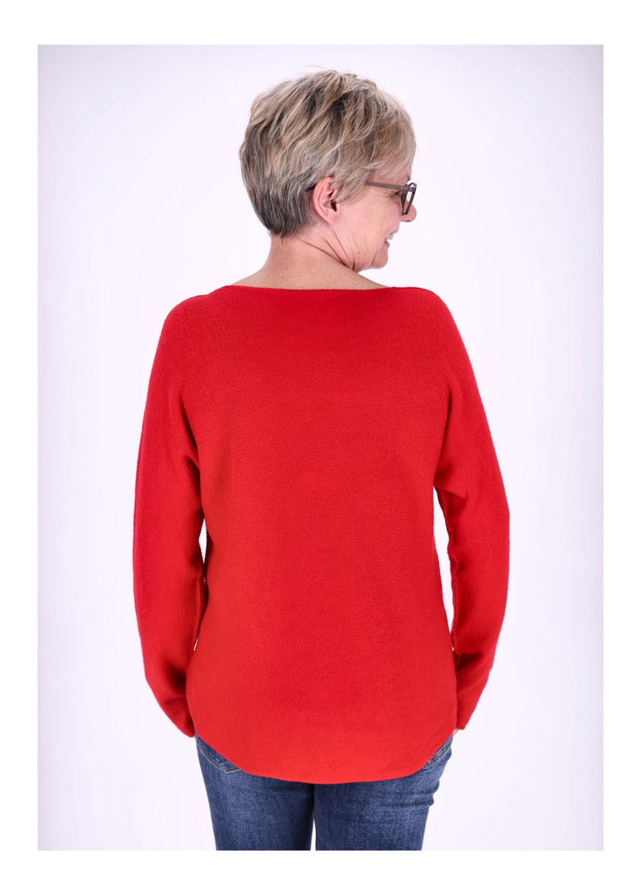 Splash of Color Strickpullover V-Ausschnitt