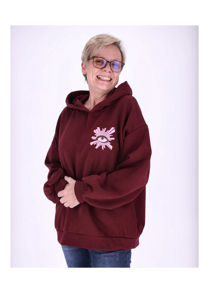 Hoodie Damen Rückenprint