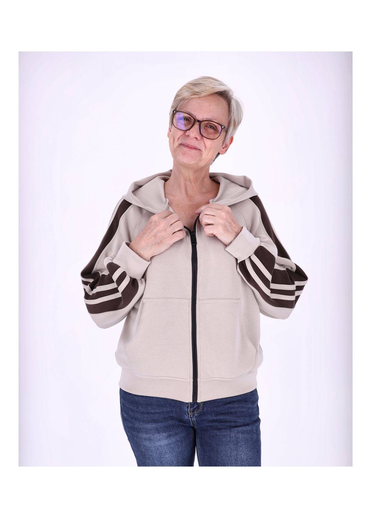 Sweatjacke Damen Kapuze