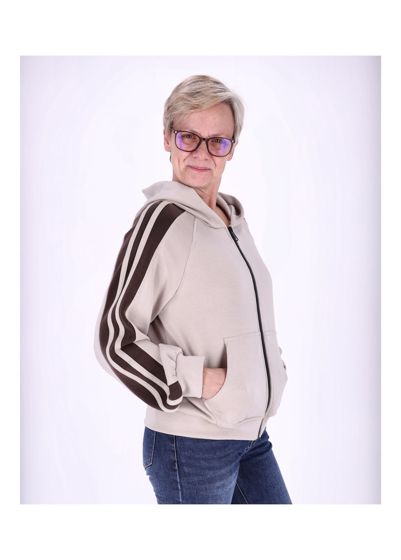 Sweatjacke Damen Kapuze
