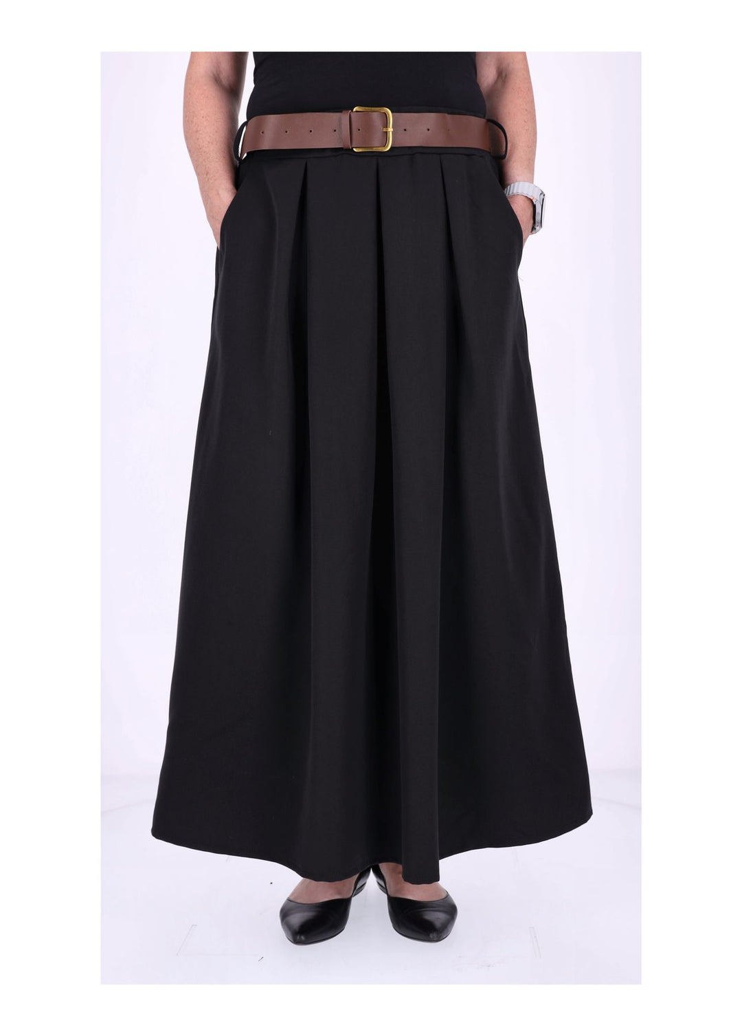 Rock Gummizug Bundfalte