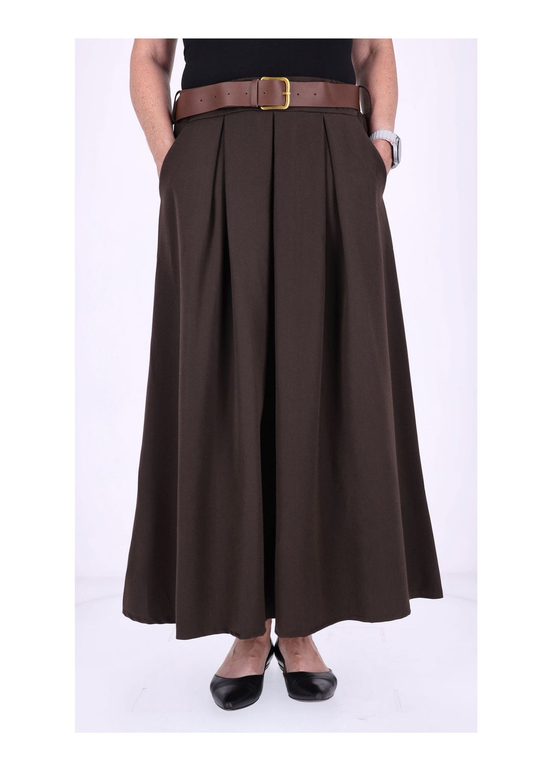 Rock Gummizug Bundfalte