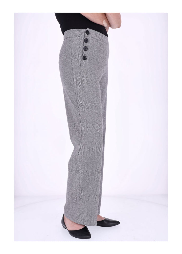 Hose Damen wideleg Knöpfe