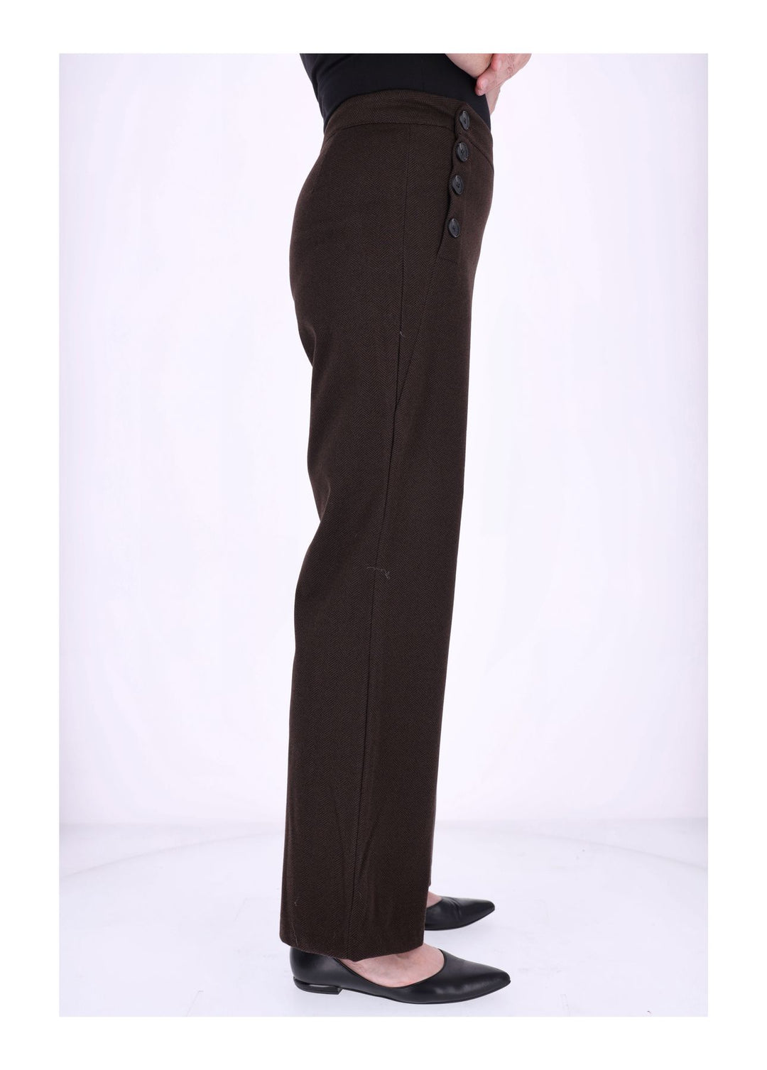 Hose Damen wideleg Knöpfe