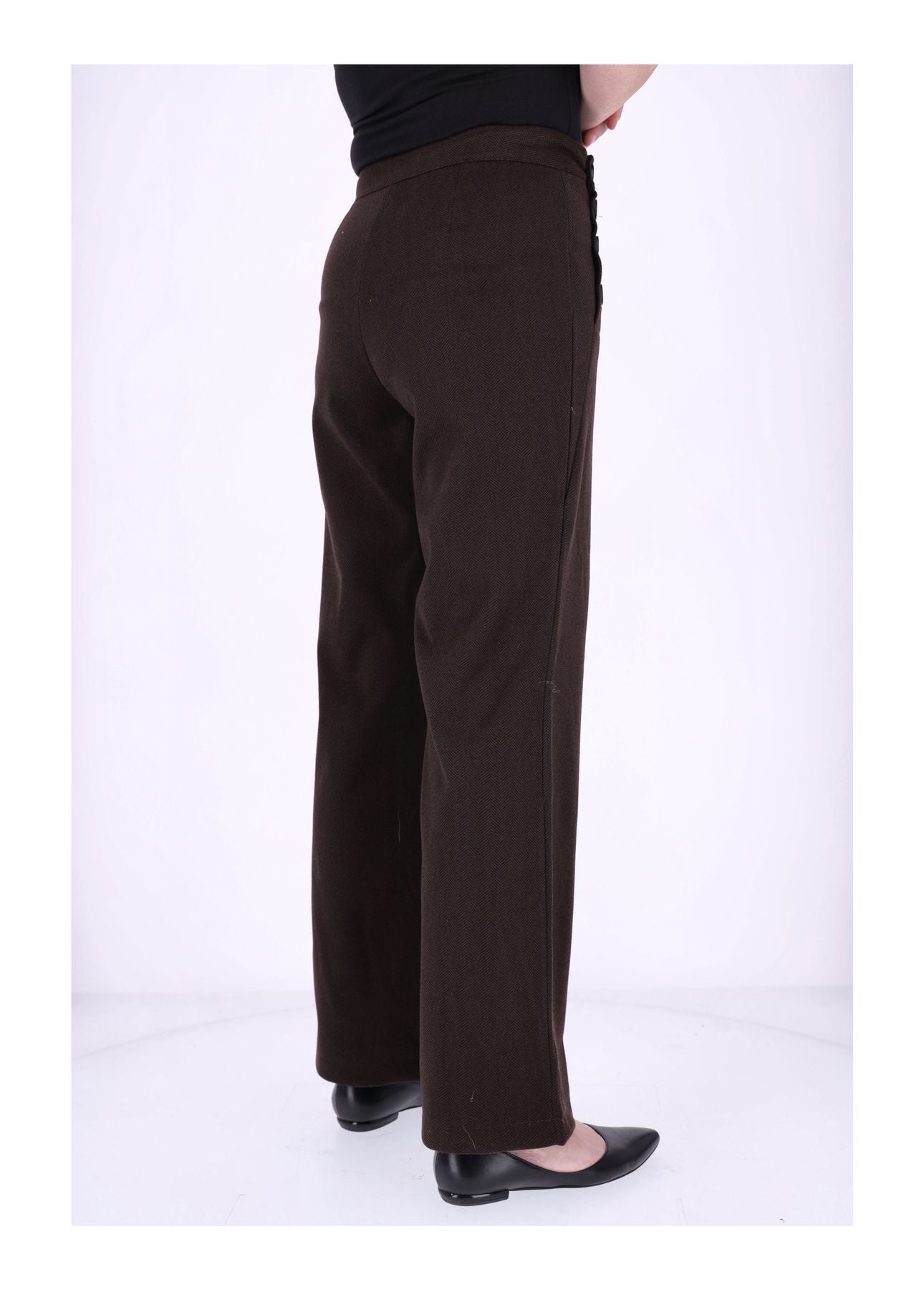 Hose Damen wideleg Knöpfe