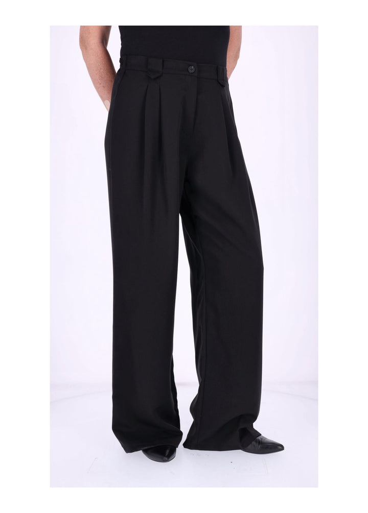 Hose weites Bein Bundfalten