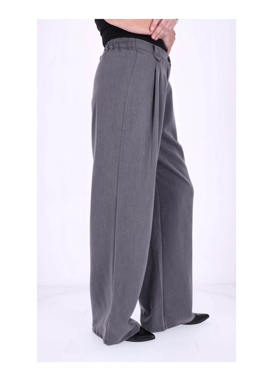 Hose weites Bein Bundfalten