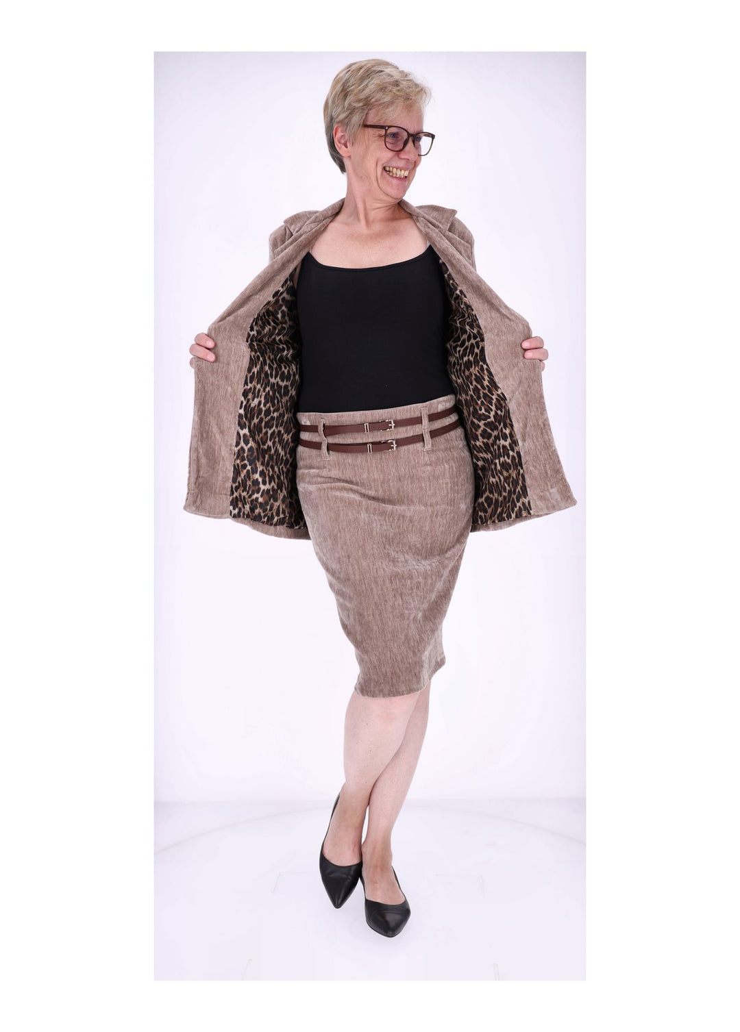 Rock Knielang Samtqualität