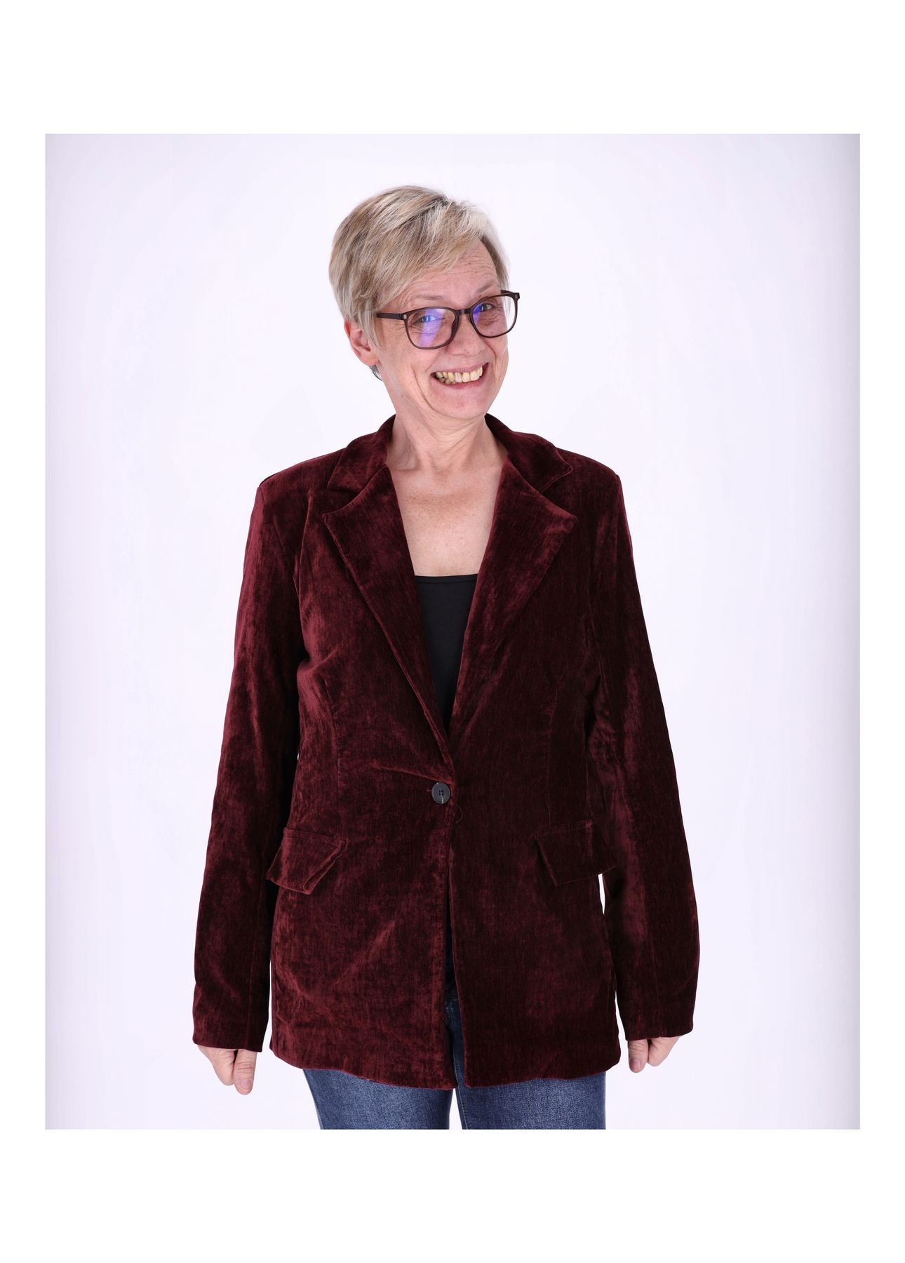Blazer Samtqualität