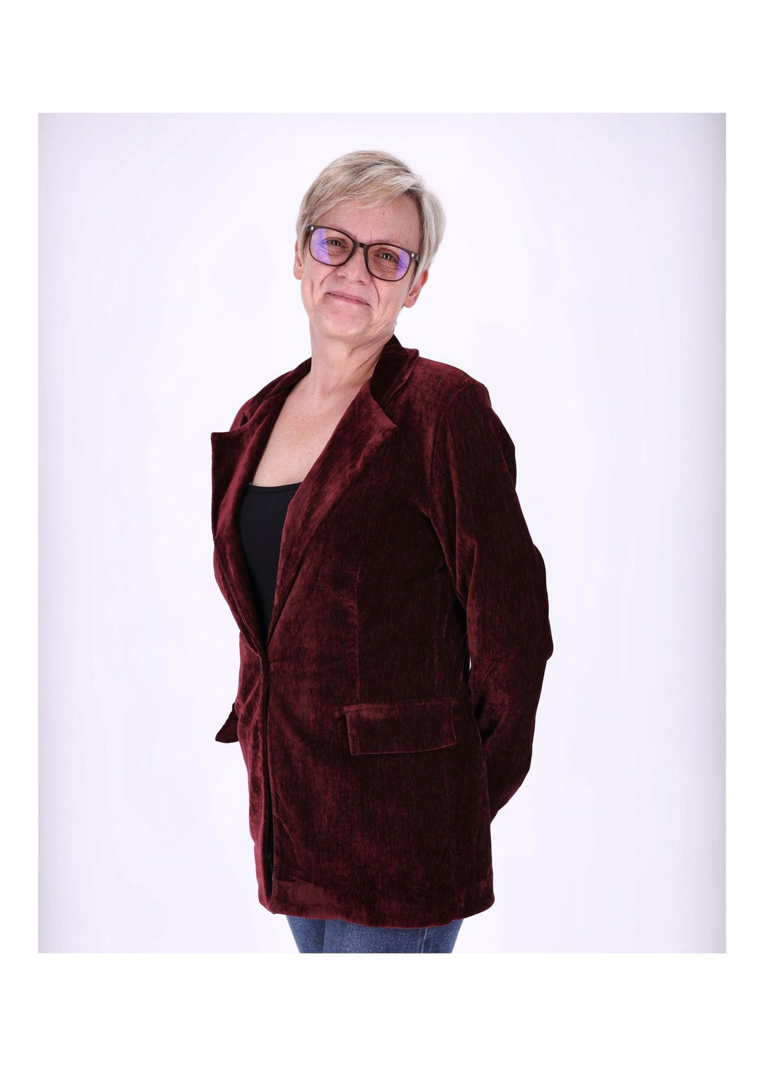 Blazer Samtqualität