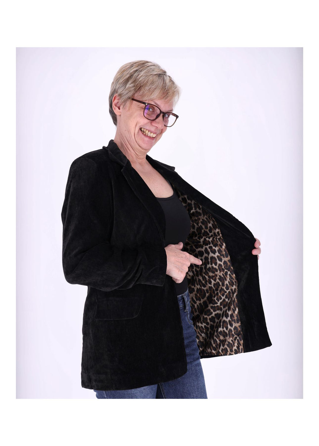 Blazer Samtqualität