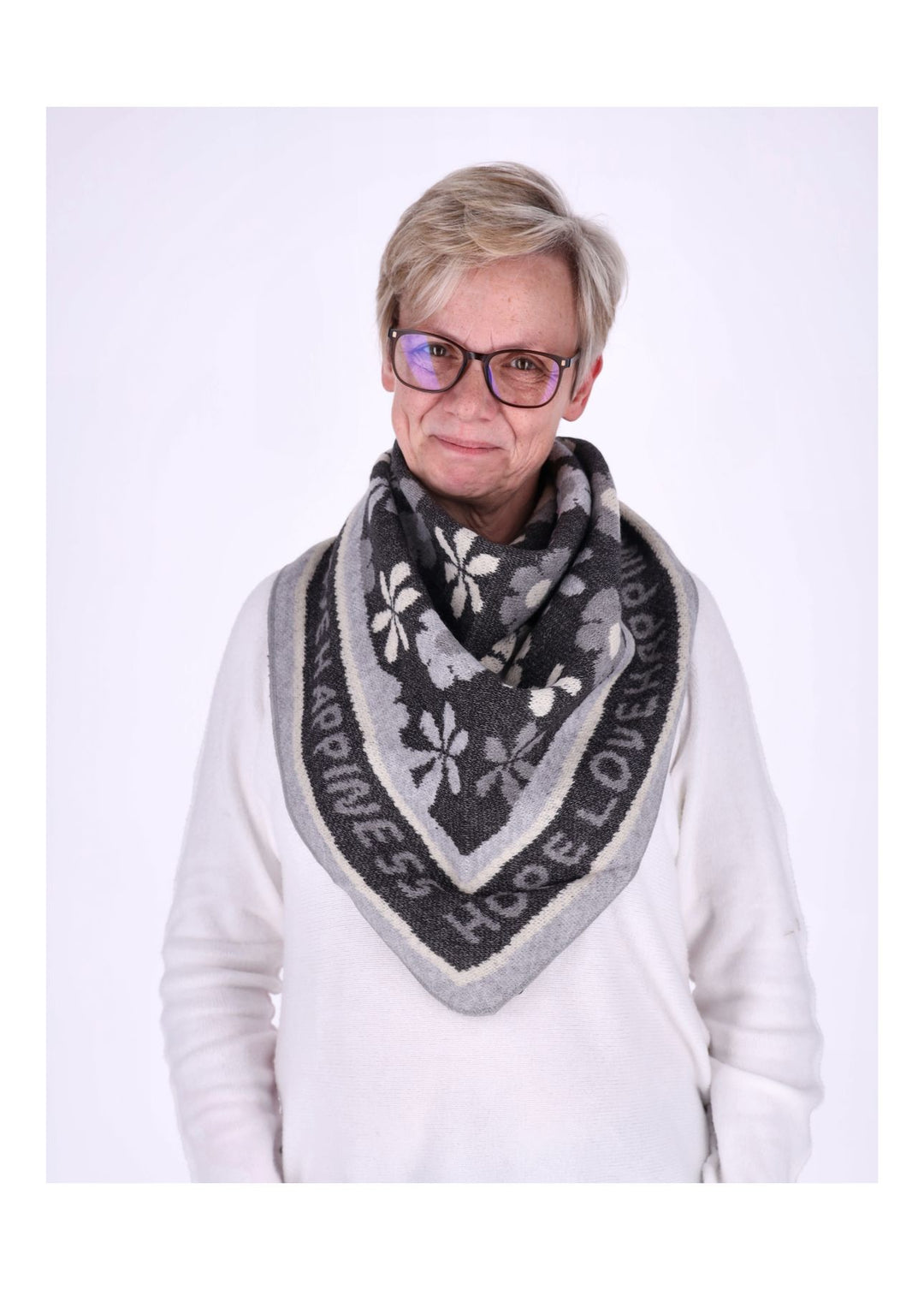 Dreieckstuch AOP Blüte