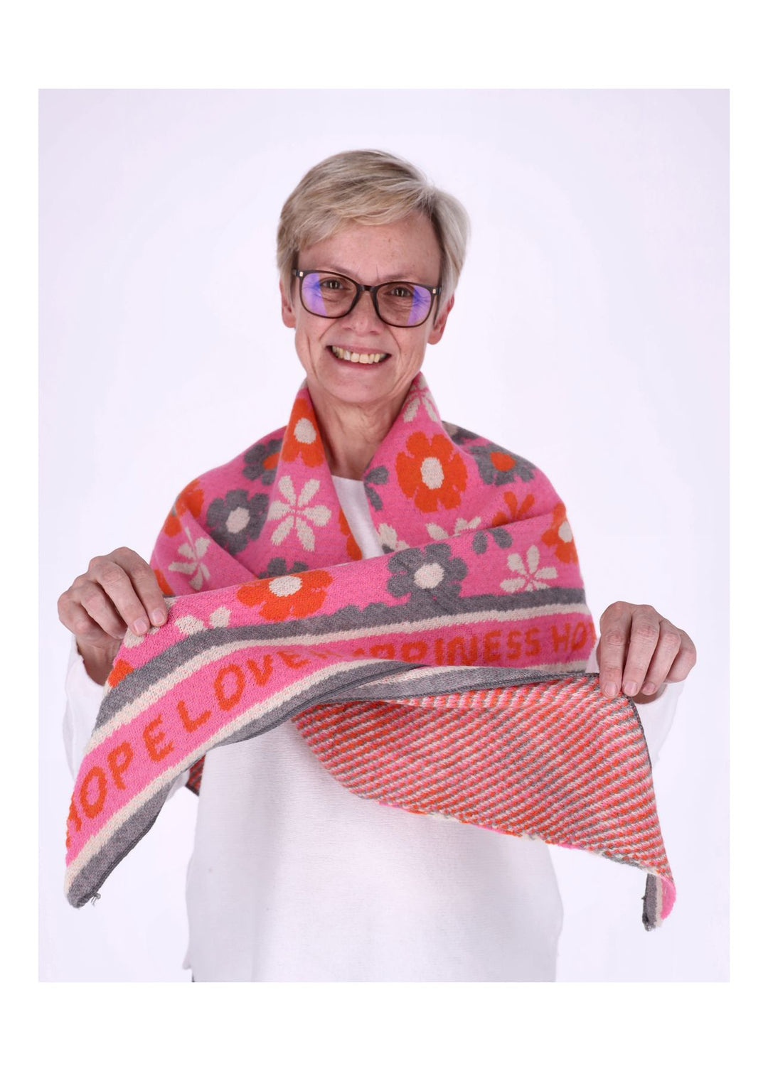 Dreieckstuch AOP Blüte