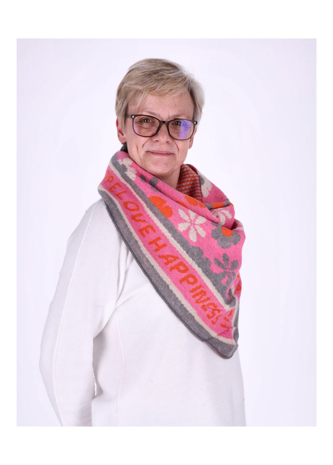 Dreieckstuch AOP Blüte