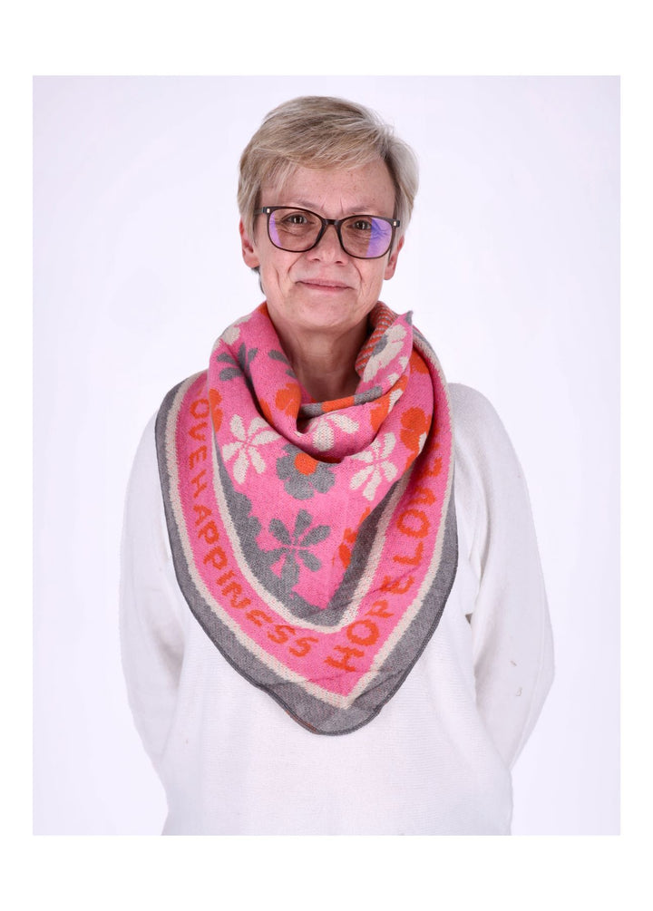 Dreieckstuch AOP Blüte